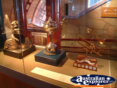 Monuments at Longreach Stockmans Hall of Fame . . . CLICK TO VIEW ALL LONGREACH POSTCARDS