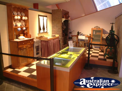 Longreach Stockmans Hall of Fame Room Display . . . CLICK TO VIEW ALL LONGREACH POSTCARDS