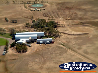 Longreach Stockmans Hall of Fame from the Air . . . CLICK TO VIEW ALL LONGREACH POSTCARDS