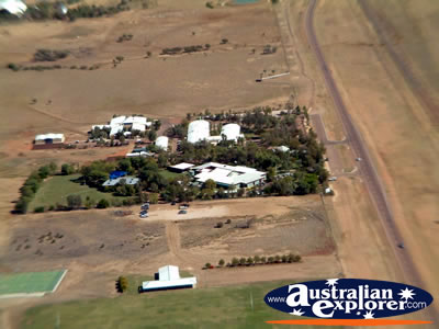 Longreach Buidlings View from Helicopter . . . CLICK TO VIEW ALL LONGREACH POSTCARDS