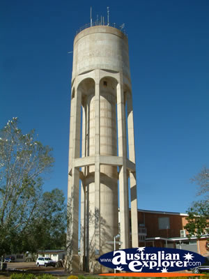 Longreach Water tower . . . CLICK TO VIEW ALL LONGREACH POSTCARDS