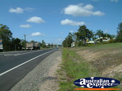 View from Road Into Gympie . . . CLICK TO VIEW ALL GYMPIE POSTCARDS