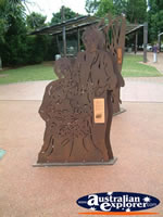 Sculpture of a Family in Childers . . . CLICK TO ENLARGE