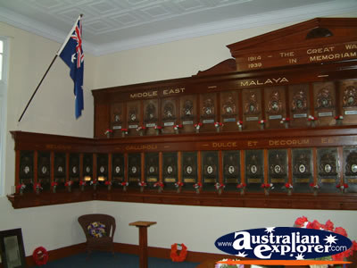 Childers Soldiers Memorial Wall Display . . . CLICK TO VIEW ALL CHILDERS POSTCARDS