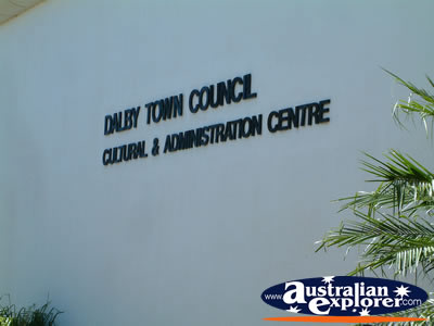 Dalby City Council Sign . . . CLICK TO VIEW ALL DALBY POSTCARDS