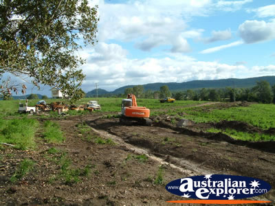 Gympie Gate View of Land at Work . . . CLICK TO VIEW ALL GYMPIE POSTCARDS