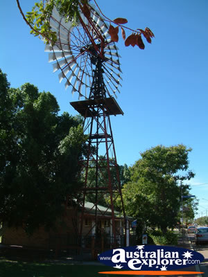 Windmill in Barcaldine . . . CLICK TO VIEW ALL BARCALDINE POSTCARDS