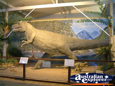 Dinosaur at Winton Corfield & Fitzmaurice Centre . . . CLICK TO VIEW ALL WINTON POSTCARDS