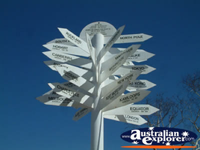 Mt Isa Signs at Lookout . . . CLICK TO VIEW ALL MT ISA POSTCARDS