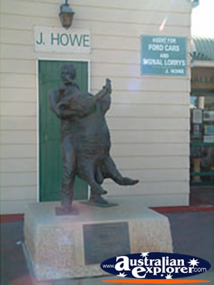 Jackie Howe Memorial Statue . . . CLICK TO VIEW ALL BLACKALL POSTCARDS