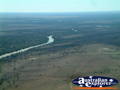 Longreach View from Helicopter . . . CLICK TO VIEW ALL LONGREACH POSTCARDS