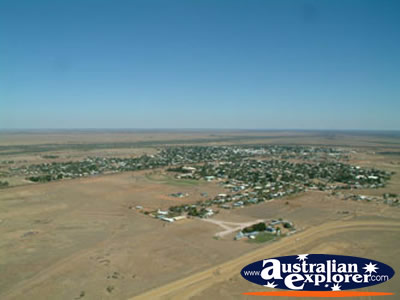 Longreach View from Helicopter of Town . . . CLICK TO VIEW ALL LONGREACH POSTCARDS