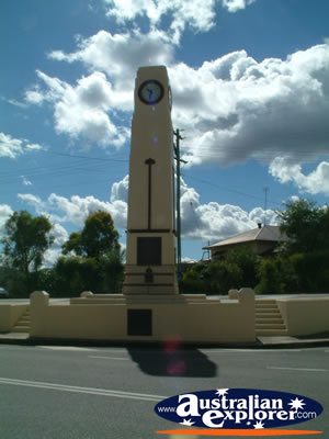 Goomeri Town Clock . . . CLICK TO VIEW ALL GOOMERI POSTCARDS