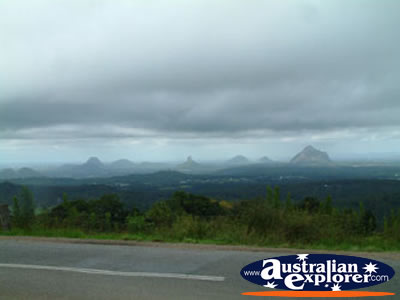 Landscape of Maleny from Mary Cairncross Reserve . . . CLICK TO VIEW ALL MALENY POSTCARDS