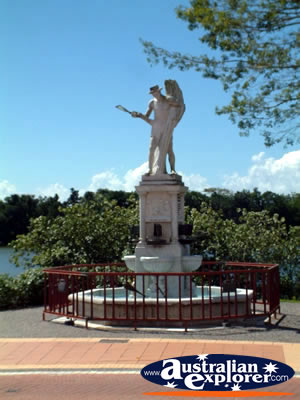 Innisfail Statue . . . CLICK TO VIEW ALL INNISFAIL POSTCARDS