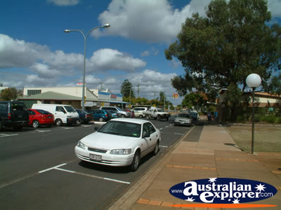 Parked Cars Down Kingaroy Street . . . CLICK TO VIEW ALL KINGAROY POSTCARDS