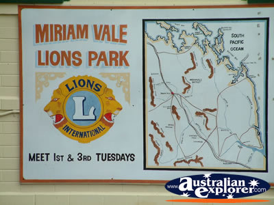 Miriam Vale Lions Park Map . . . CLICK TO VIEW ALL MIRIAM VALE POSTCARDS