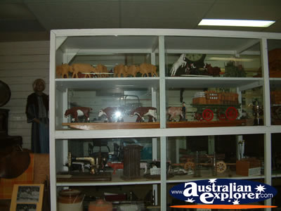 Shelf Display at Miles Historical Village . . . CLICK TO VIEW ALL MILES POSTCARDS