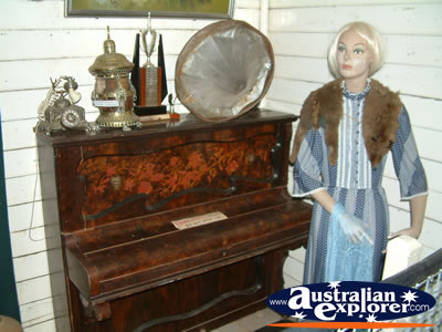 Miles Historical Village Piano . . . CLICK TO VIEW ALL MILES POSTCARDS