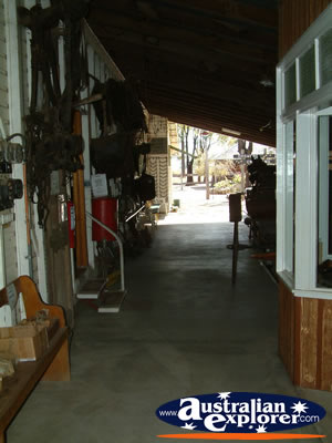 Miles Historical Village Garage . . . CLICK TO VIEW ALL MILES POSTCARDS