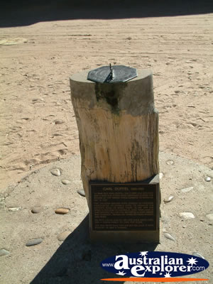 Miles Historical Village Sundial . . . CLICK TO VIEW ALL MILES POSTCARDS