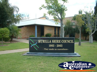 Miles Murilla Shire Council Sign . . . CLICK TO VIEW ALL MILES POSTCARDS