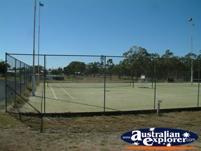 Injune Tennis Court . . . CLICK TO VIEW ALL INJUNE POSTCARDS