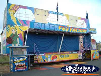 Springsure Show Super Fun Factory . . . CLICK TO VIEW ALL SPRINGSURE POSTCARDS