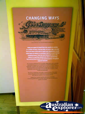 Surat Cobb & Co Changing Station Changing Ways Sign . . . VIEW ALL SURAT PHOTOGRAPHS