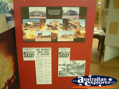 Surat Cobb & Co Changing Station News Display . . . CLICK TO VIEW ALL SURAT POSTCARDS