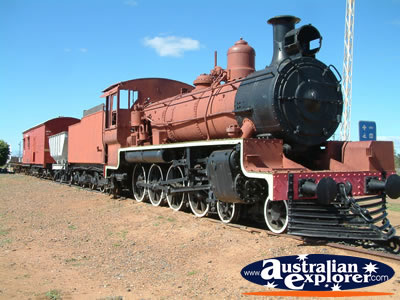 Closeup of Blackwater Train . . . CLICK TO VIEW ALL BLACKWATER POSTCARDS