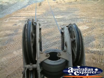 Closeup of Dragline at Norwich Park Mine . . . VIEW ALL DYSART PHOTOGRAPHS