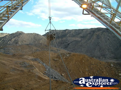 Dragline at Work in Norwich Park Mine in Dysart . . . VIEW ALL DYSART PHOTOGRAPHS