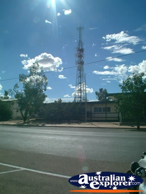 Sunny shot of a Cunnamulla Street . . . CLICK TO VIEW ALL CUNNAMULLA POSTCARDS