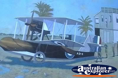 Bowen Wall Mural Airplane . . . CLICK TO VIEW ALL BOWEN POSTCARDS