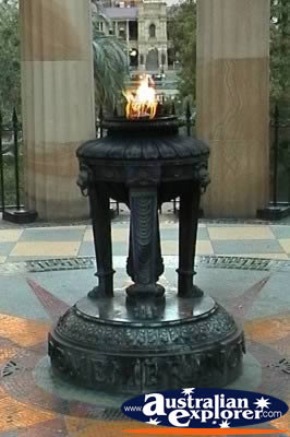 Brisbane Anzac Square Eternal Flame . . . CLICK TO VIEW ALL BRISBANE (ANZAC SQUARE) POSTCARDS