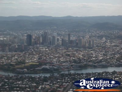 Looking Over Brisbane from the Sky . . . CLICK TO VIEW ALL BRISBANE (FROM THE AIR) POSTCARDS