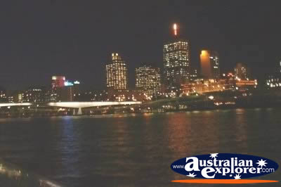 Brisbane City at Night . . . CLICK TO VIEW ALL BRISBANE POSTCARDS