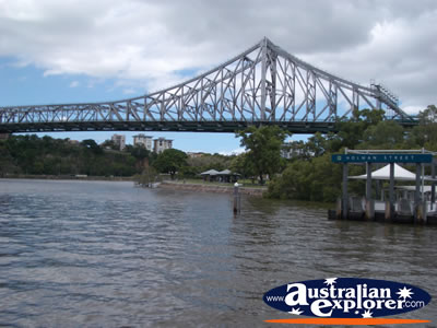Bridge over Brisbane River . . . CLICK TO VIEW ALL BRISBANE (RIVER) POSTCARDS