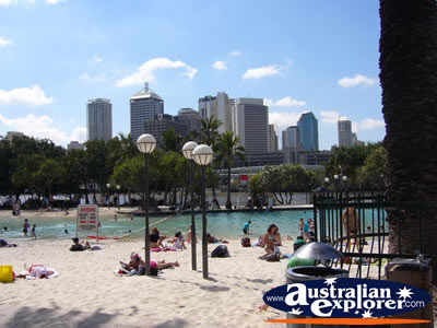 South Bank Swimming Spot . . . CLICK TO VIEW ALL BRISBANE (SOUTH BANK) POSTCARDS
