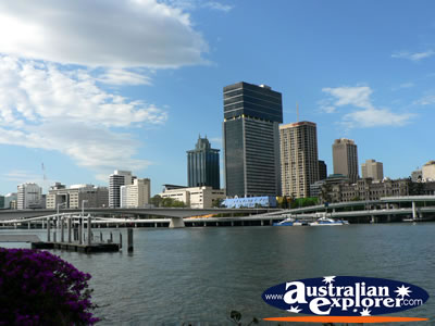 Skyline in Southbank, Brisbane . . . CLICK TO VIEW ALL BRISBANE (SOUTH BANK) POSTCARDS