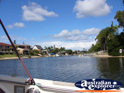 Gold Coast Canal . . . CLICK TO VIEW ALL GOLD COAST (BROADWATER) POSTCARDS