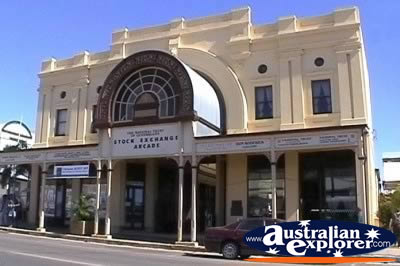 Charters Towers Stock Exchange Arcade Outside . . . CLICK TO VIEW ALL CHARTERS TOWERS POSTCARDS