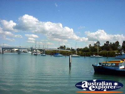 View of Gladstone Harbour . . . CLICK TO VIEW ALL GLADSTONE POSTCARDS