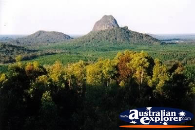 View Of Glass House Mountains . . . CLICK TO VIEW ALL GLASS HOUSE MOUNTAINS POSTCARDS