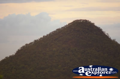 Sunset Glass House Mountains . . . CLICK TO VIEW ALL GLASS HOUSE MOUNTAINS POSTCARDS
