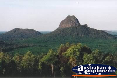 Glass House Mountains Close up . . . CLICK TO VIEW ALL GLASS HOUSE MOUNTAINS POSTCARDS