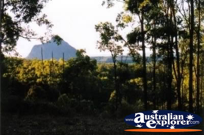 Glass House Mountains Far Away . . . CLICK TO VIEW ALL GLASS HOUSE MOUNTAINS POSTCARDS