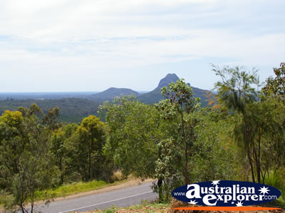 Glasshouse Mountains Lookout . . . CLICK TO VIEW ALL GLASS HOUSE MOUNTAINS POSTCARDS