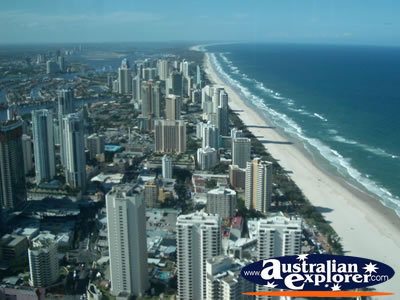 View of Gold Coast from Q1 . . . CLICK TO VIEW ALL GOLD COAST (Q1 VIEWS) POSTCARDS